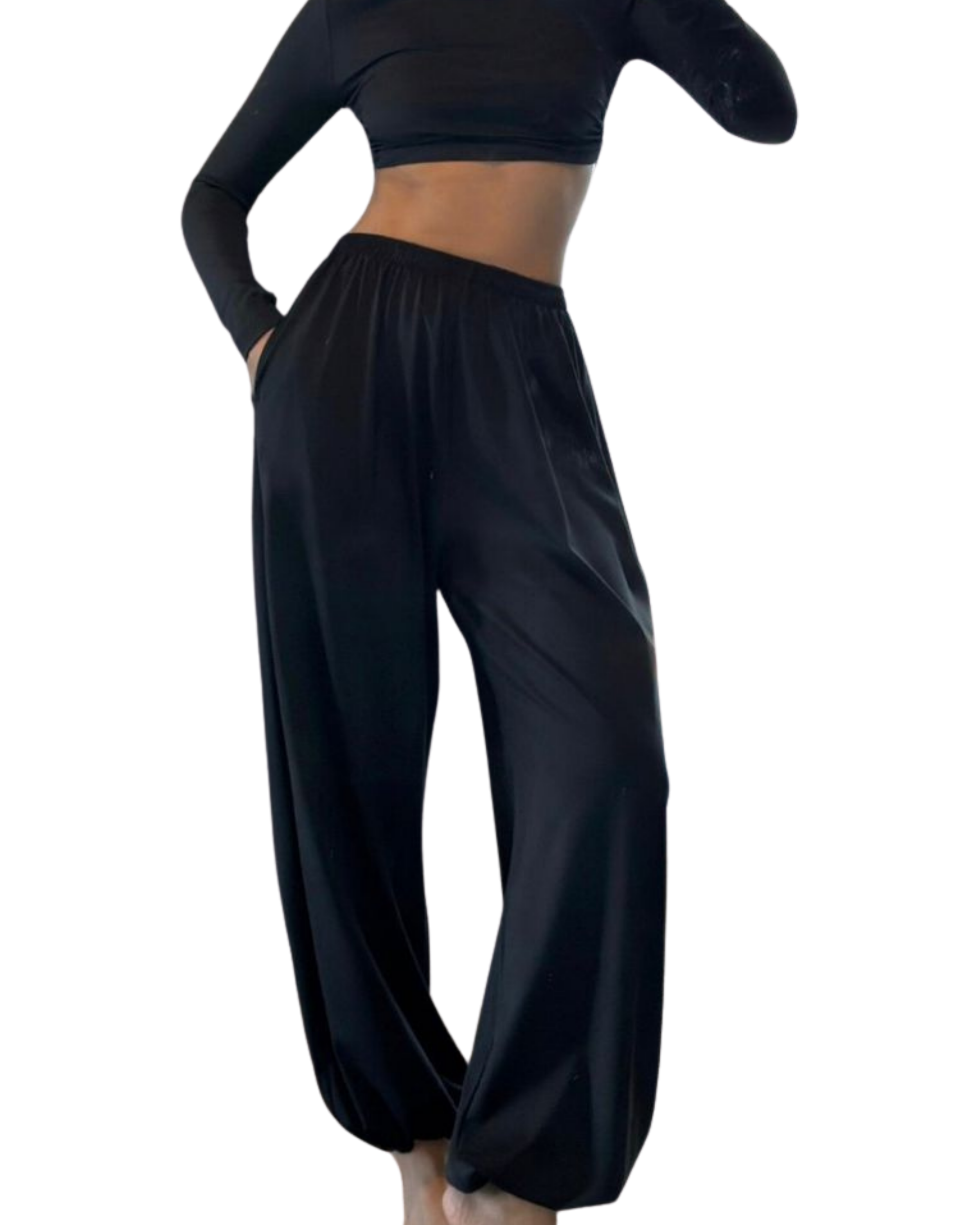Divya Bandana Detail Crop Tracksuit Set