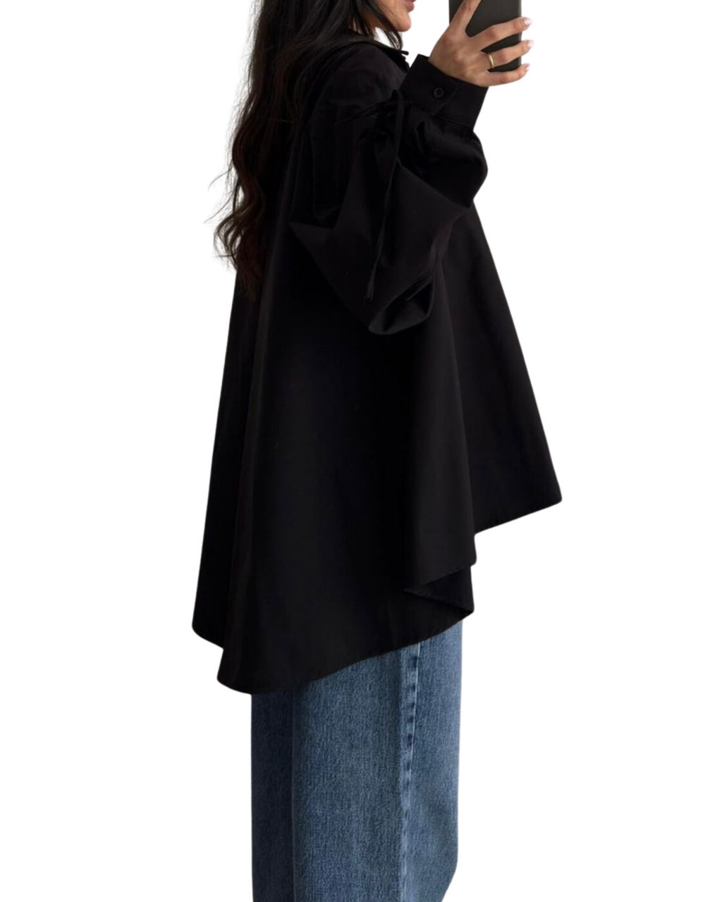 Adjustable Sleeve Oversize Shirt