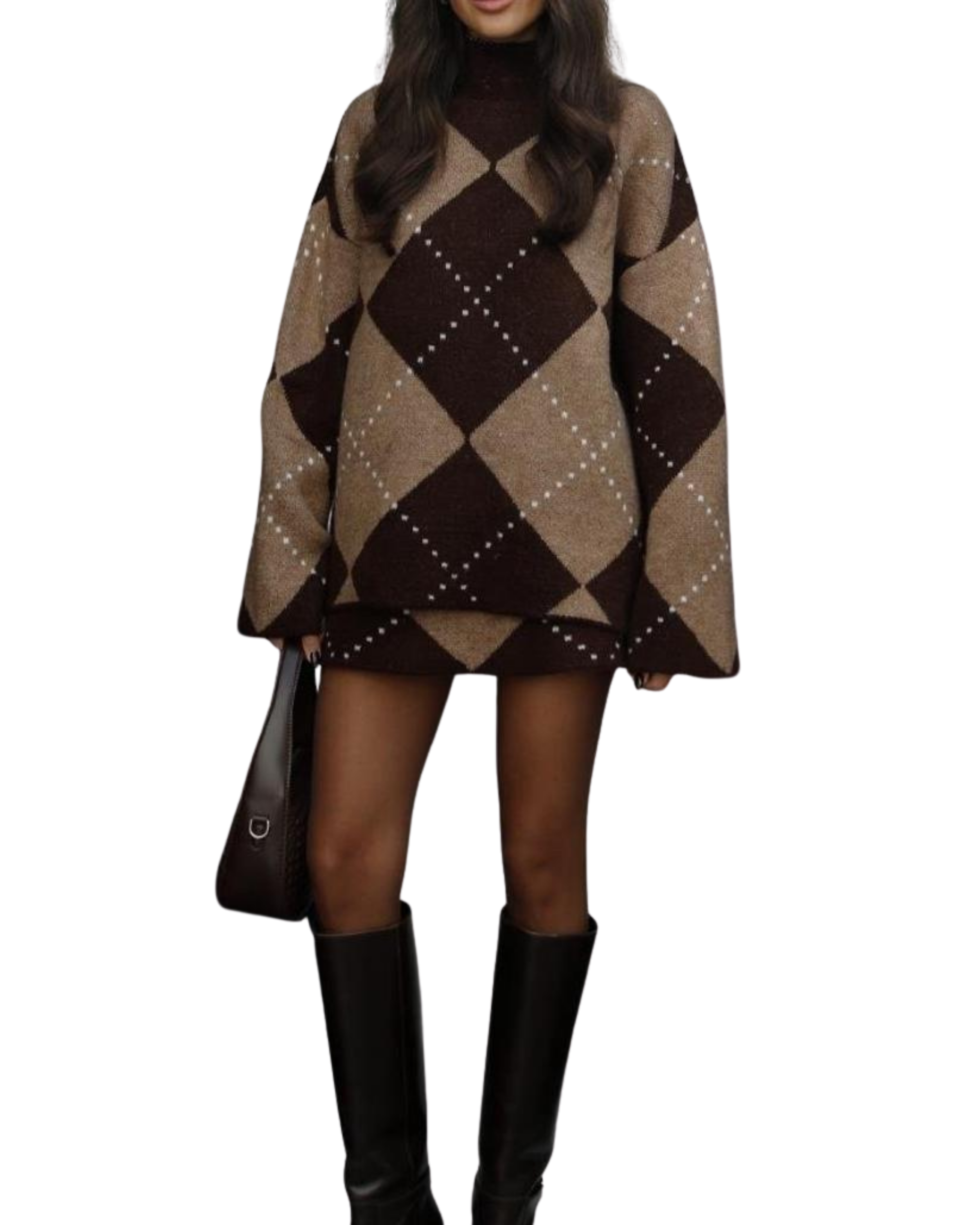 Σετ πουλόβερ με διαμάντια