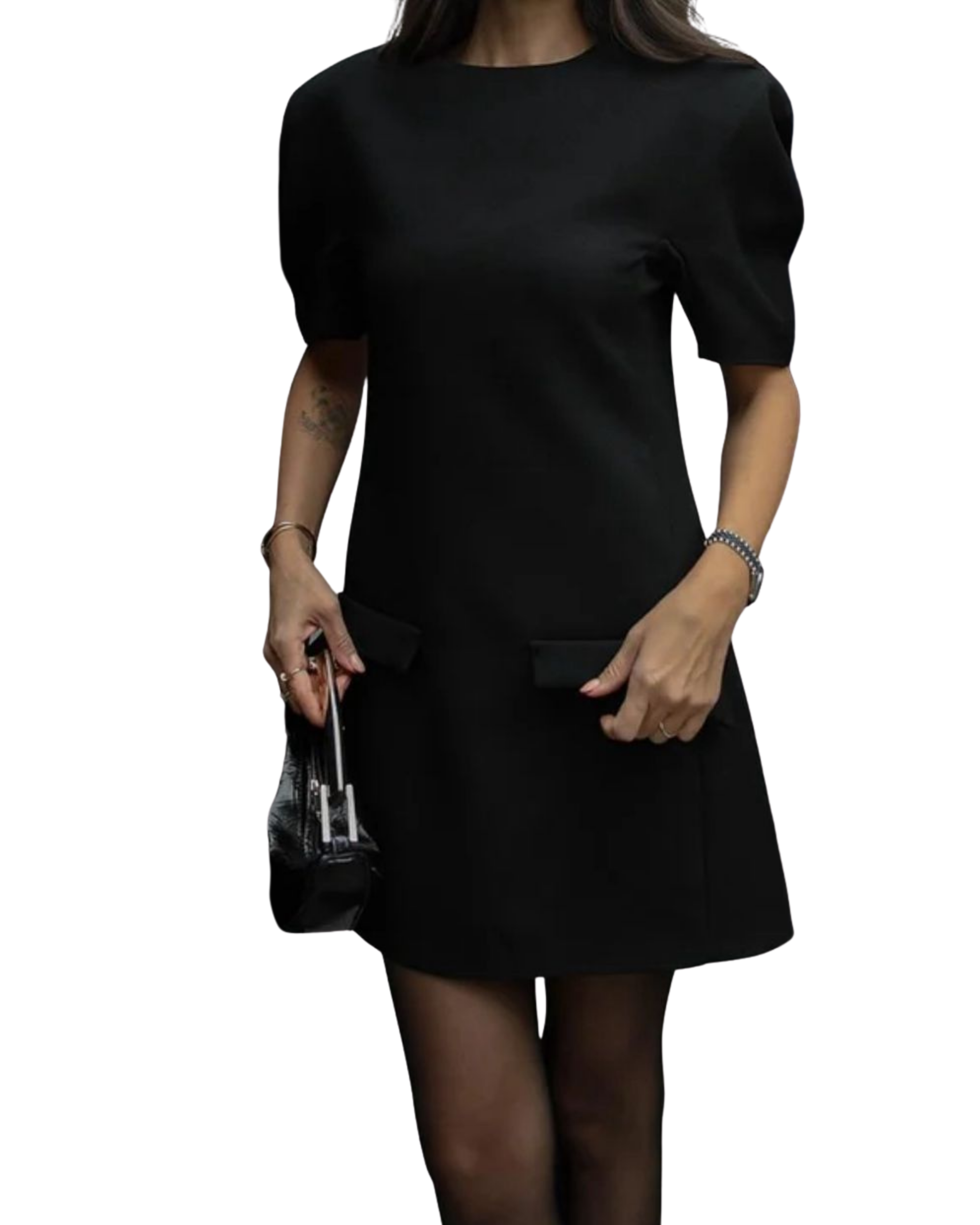 Φόρεμα με ενισχυμένους ώμους