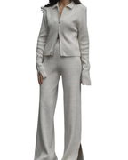 Πλεκτό Σετ με Φερμουάρ