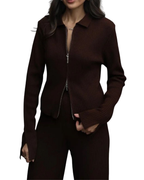 Πλεκτό Σετ με Φερμουάρ