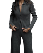 Πλεκτό Σετ με Φερμουάρ