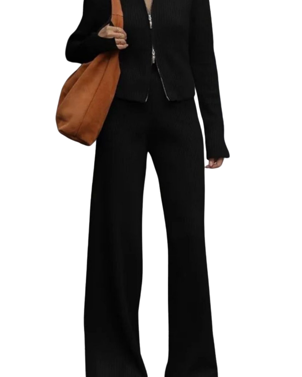 Πλεκτό Σετ με Φερμουάρ