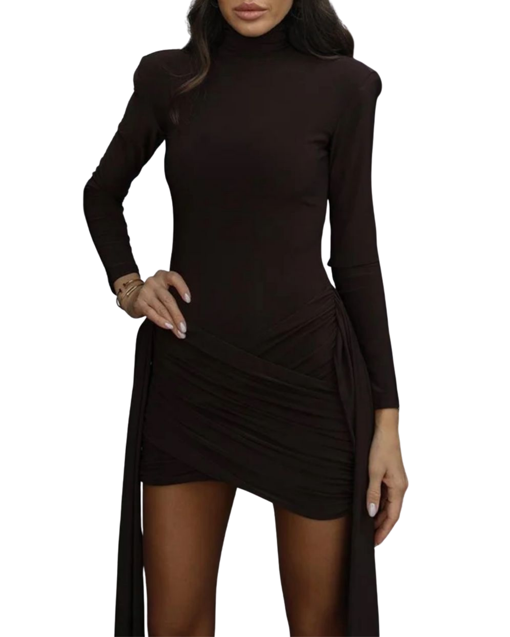 Μίνι φόρεμα με ουρά